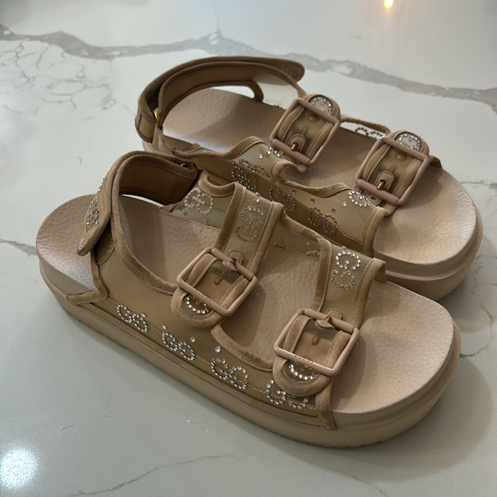 Gucci Cream - Isla rubber sandals - Picture 2 of 5